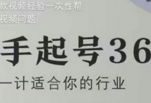 新手起号36计2.0,四年行业沉淀,上百条爆款视频经验一次性帮你搞定短视频问题-蜗牛学社
