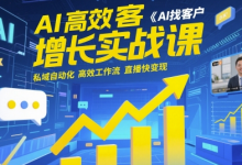 AI高效获客增长实战课,AI找客户 私域自动化 高效工作流 直播快变现-蜗牛学社