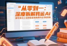从零到一:深度拆解我运用AI撰写爽文小说挣取首笔稿费的全流程思路-蜗牛学社
