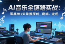 AI音乐全链路实战变现课:零基础3天掌握原创、翻唱、变现-蜗牛学社