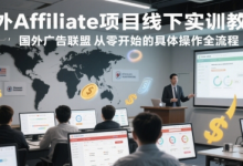 国外Affiliate项目线下实训教程,国外广告联盟从零开始的具体操作全流程-蜗牛学社