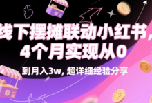 线下摆摊联动小红书,4 个月实现从 0 到月入3w,超详细经验分享-蜗牛学社