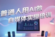 普通人用AI做自媒体实操培训,普通人一个人用ai做自媒体,视频制作、短视频引流、直播带货,轻松入门-蜗牛学社