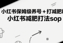 小红书保姆级养号+打减肥粉,小红书减肥打法sop-蜗牛学社