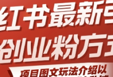 小红书最新引流创业粉方式，项目图文玩法介绍以及如何安全倒流私域-蜗牛学社