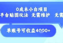 0成本小白项目,设计平台贴图玩法,无需维护,无需成本,单账号单月可产生收益4k+-蜗牛学社