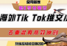 海外tiktok小说推文暴力项目,高停留率,高转化率,上手后一天搞顿饭钱不是问题-蜗牛学社