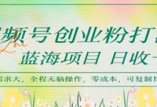视频号创业粉打法,日入1k,蓝海项目,市场需求大,全程无脑操作,可复制-蜗牛学社