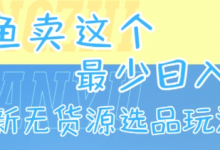 闲鱼卖这个,最少日入1k,最新无货源选品玩法-蜗牛学社