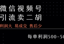 视频号卖二胡教程,利润大 易成交 售后少,一单利润5张+-蜗牛学社