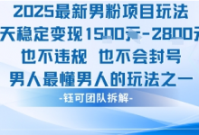 2025最新男粉项目玩法每天变现1k+也不违规也不会封号男人最懂男人的玩法-蜗牛学社