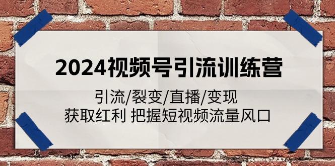 视频号引流训练营：引流/裂变/直播/变现 获取红利 把握短视频流量风口