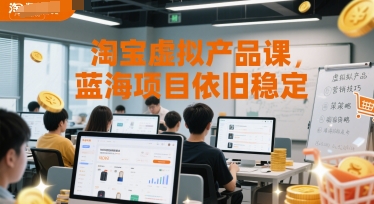 淘宝虚拟产品课，蓝海项目依旧稳定-蜗牛学社