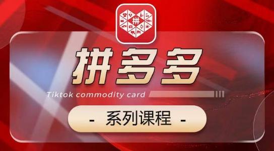 拼多多系列课，【基础】【运营】【活动】【推广】【玩法】5大模块