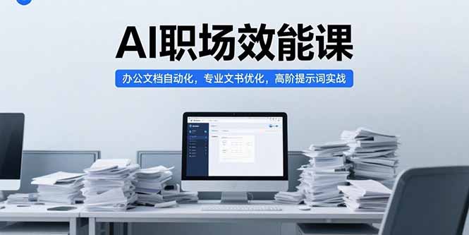 AI职场效能课,办公文档自动化,专业文书优化,高阶提示词实战