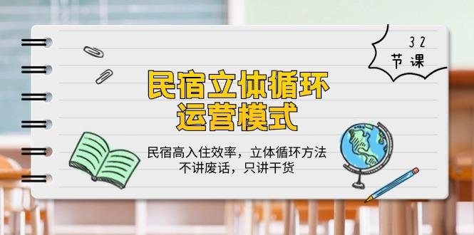 民宿 立体循环运营模式:民宿高入住效率,立体循环方法,只讲干货(32节-蜗牛学社