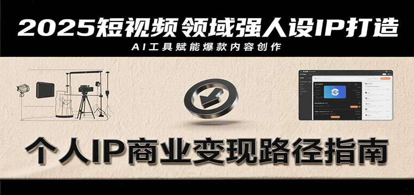 2025短视频领域强人设IP打造,结合爆款案例与AI工具应用,从个人出镜到商业成交转化-蜗牛学社