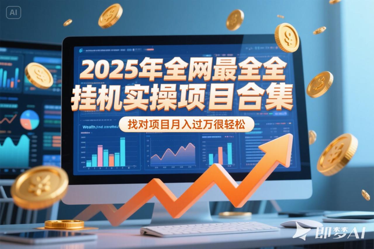 2025年挂机实操项目实操演练，挂机类型，AI直播类型，轻资产创业类型…-蜗牛学社