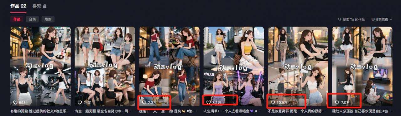 利用AI制作独居美女vlog短视频,零门槛轻松做爆款,22条作品涨粉33万