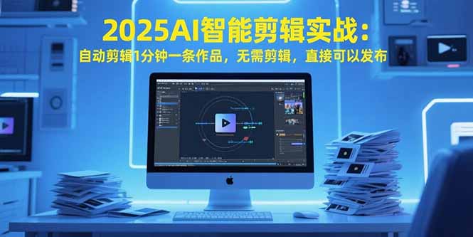 2025AI智能剪辑实战:自动剪辑1分钟一条作品,无需剪辑,直接可以发布-蜗牛学社
