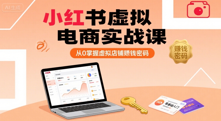 小红书虚拟电商实战课,从0掌握虚拟店铺賺钱密码(更新)-蜗牛学社
