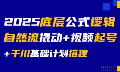大明老师·底层公式逻辑自然流+千川搭建-蜗牛学社