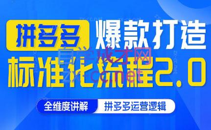 云杉老师·拼多多爆款打造标准化流程2.0-蜗牛学社