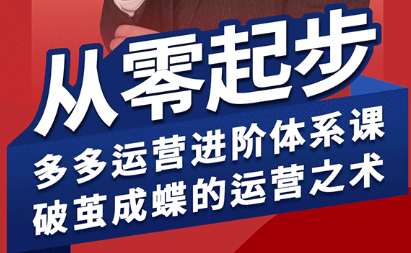 海神·拼多多运营进阶系统课(更新8月)-蜗牛学社
