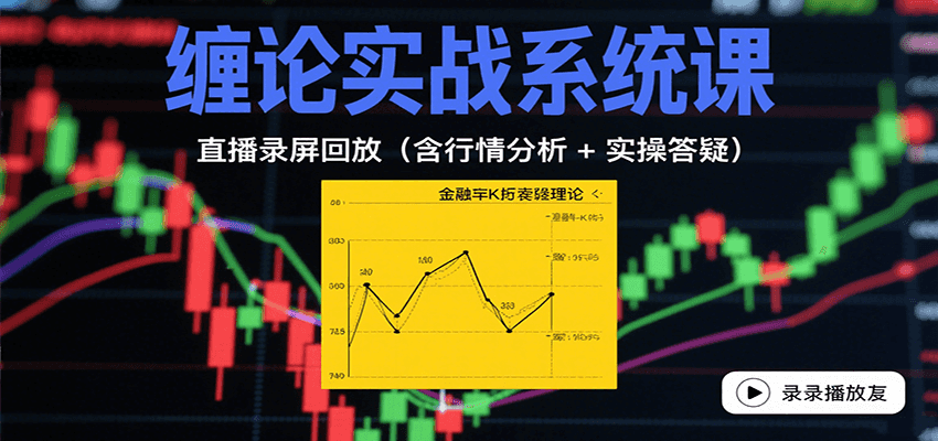 缠论实战系统课：直播录屏回放(含行情分析 + 实操答疑(更新8月)-蜗牛学社