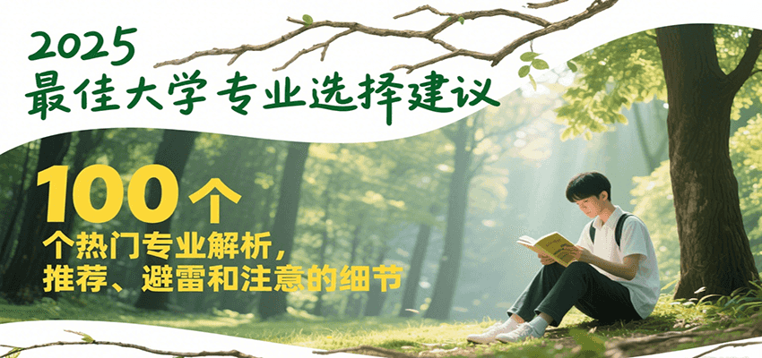 2025最佳大学专业选择建议，100个热门专业解析，推荐、避雷和注意的细节-蜗牛学社