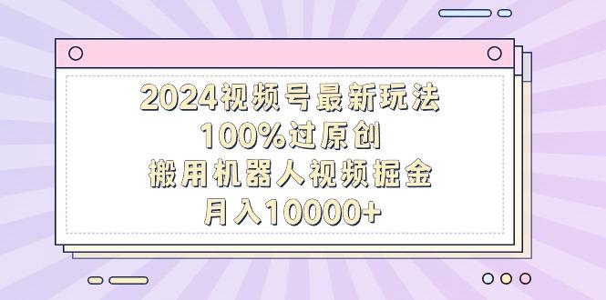 视频号最新玩法，100%过原创，搬用机器人视频掘金，月入10000+