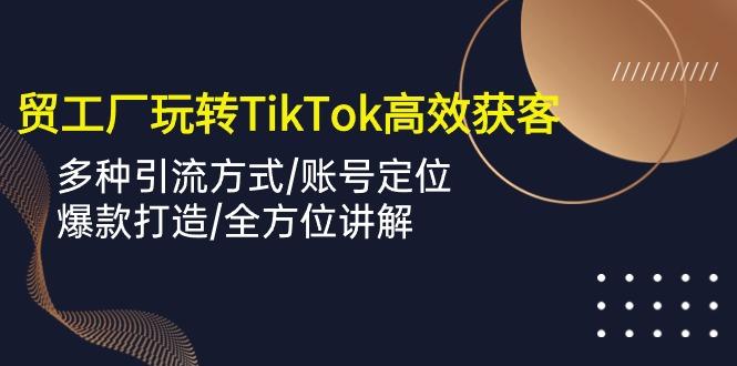 外贸工厂玩转TikTok高效获客,多种引流方式/账号定位/爆款打造/全方位讲解-蜗牛学社