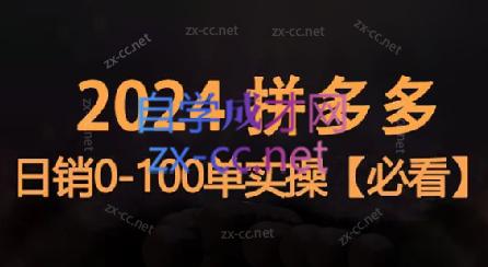 恒哥·拼多多日销0-100单实操