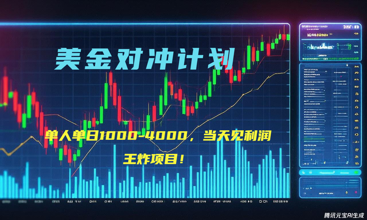 2025年最暴力项目“美金先登计划”最新最强对冲战法,每日实际收益1K-4K-蜗牛学社