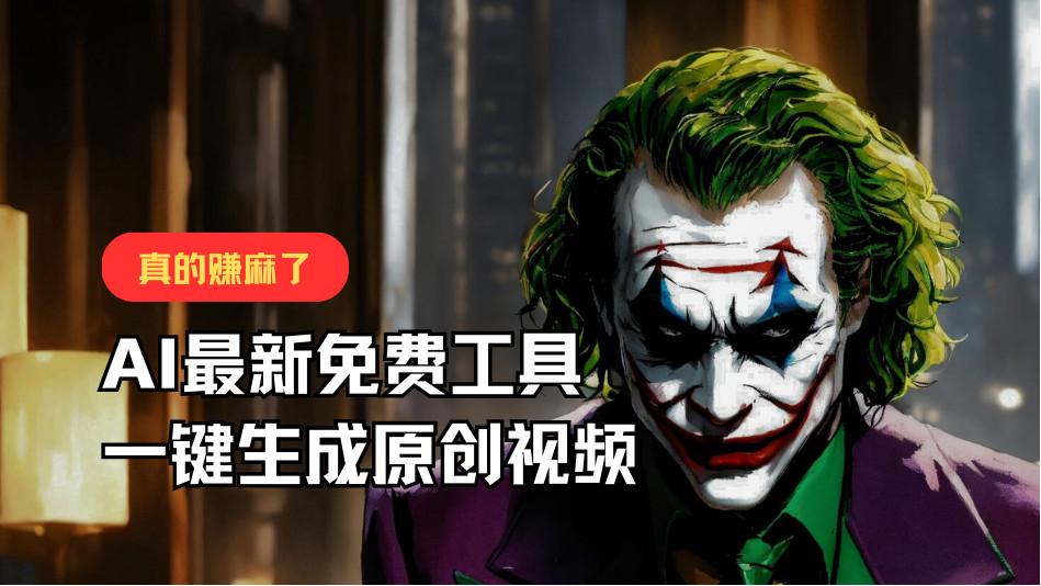 最新免费AI工具,一键生成原创视频,佛系搬运,轻松月入10000+!-蜗牛学社