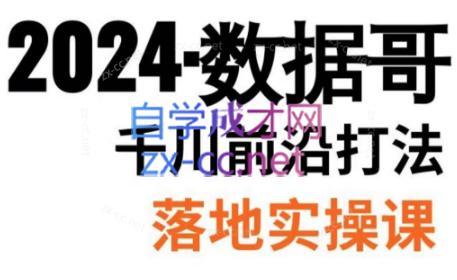 数据哥·年千川前沿打法落地实操课