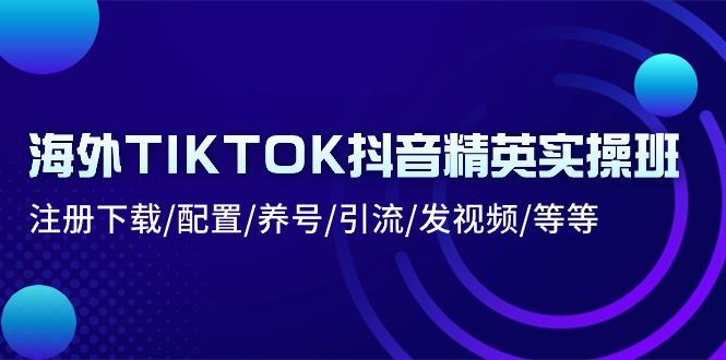 海外TIKTOK抖音精英实操班：注册下载/配置/养号/引流/发视频/等等-蜗牛学社