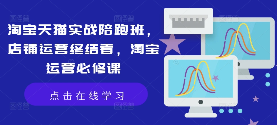 淘宝天猫实战陪跑班,店铺运营终结者,淘宝运营必修课-蜗牛学社
