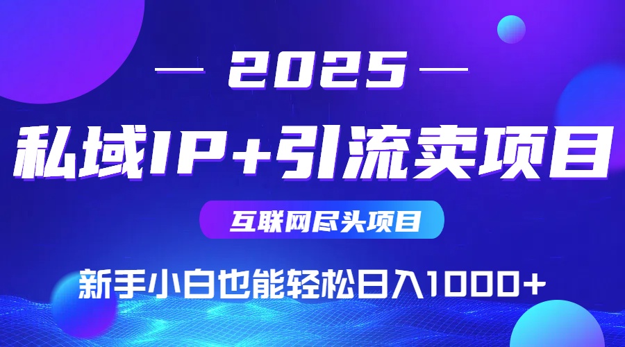私域IP+卖项目，普通人小白也能轻松实现日入1000+-蜗牛学社