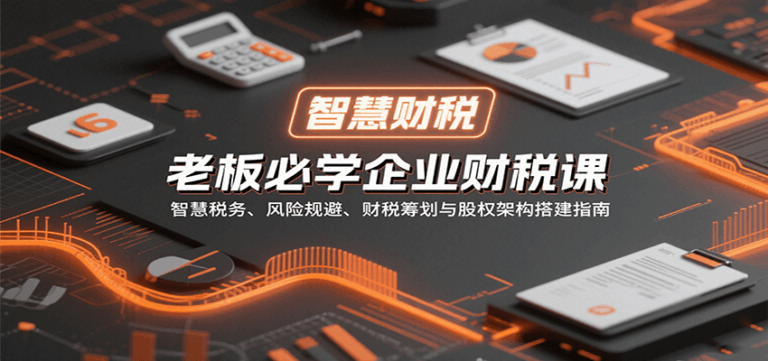老板必学企业财税课：智慧税务、风险规避、财税筹划与股权架构搭建指南-蜗牛学社
