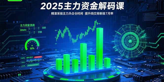2025主力资金解码课:精准捕捉主力建仓时机,提升短线交易胜率(更新7月