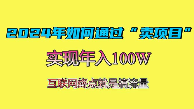 年如何通过“卖项目”赚取100W:最值得尝试的盈利模式-蜗牛学社