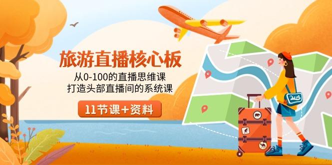 旅游-直播核心板，从0-100的直播思维课，打造头部直播间的系统课-蜗牛学社