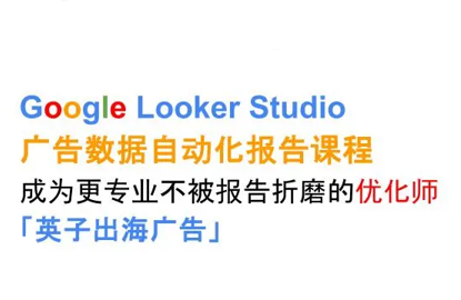 英子出海广告·Google Looker Studio从新手到高手-蜗牛学社