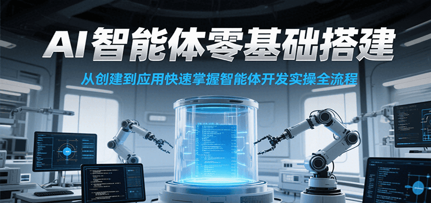 AI智能体零基础搭建实操课，从创建到应用快速掌握智能体开发全流程！-蜗牛学社