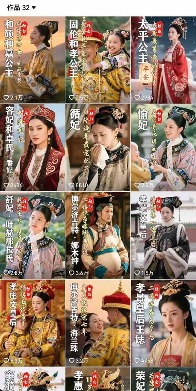 图片[4]-历史女性人物创作课：独白文案+AI克隆+蒙版剪辑，3个月涨粉22w+副业月入3w-蜗牛学社