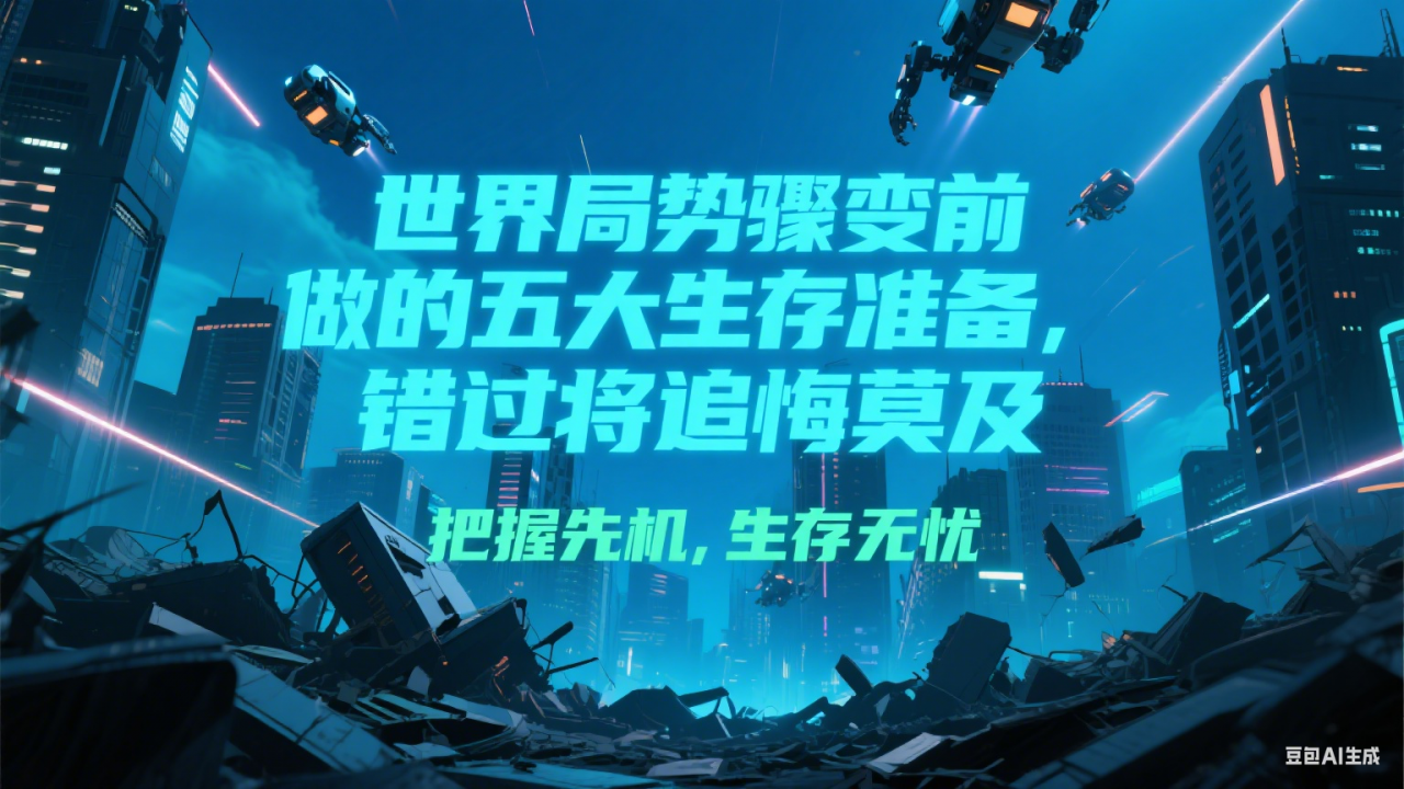 付费文章《世界局势骤变前必做的五大生存准备，错过将追悔莫及》-蜗牛学社