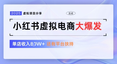 小红书虚拟电商项目，平台大力免费流量扶持，低门槛1拖3玩法-蜗牛学社