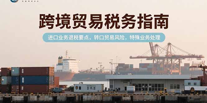 跨境贸易税务指南,进口业务退税要点,转口贸易风险,特殊业务处理-蜗牛学社