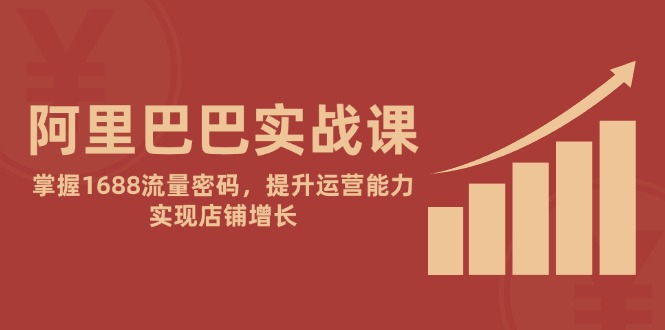 阿里巴巴实战课:掌握1688流量密码,提升运营能力,实现店铺增长-蜗牛学社